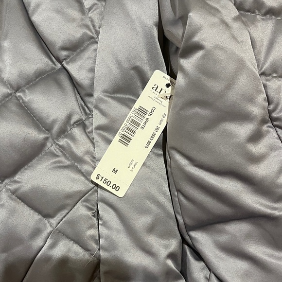 ✨🩶 NWT - A NEW APPROACH (a.n.a) Silver Feather & Down Quilted Winter Jacket 🩶✨ - Picture 3 of 11